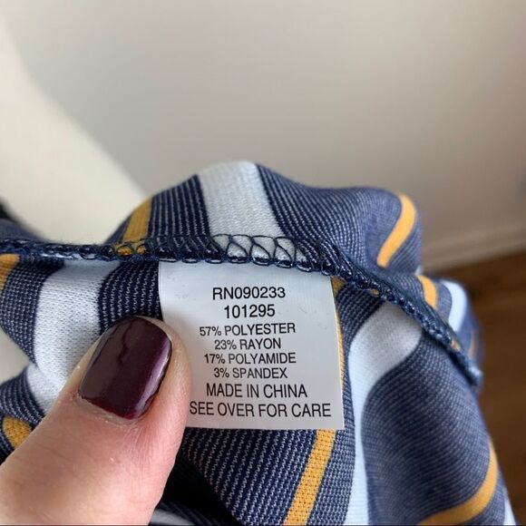 Kendall & Kylie‎ PacSun Mini Bodycon Striped Dress Sz M New With Tags - Picture 15 of 16